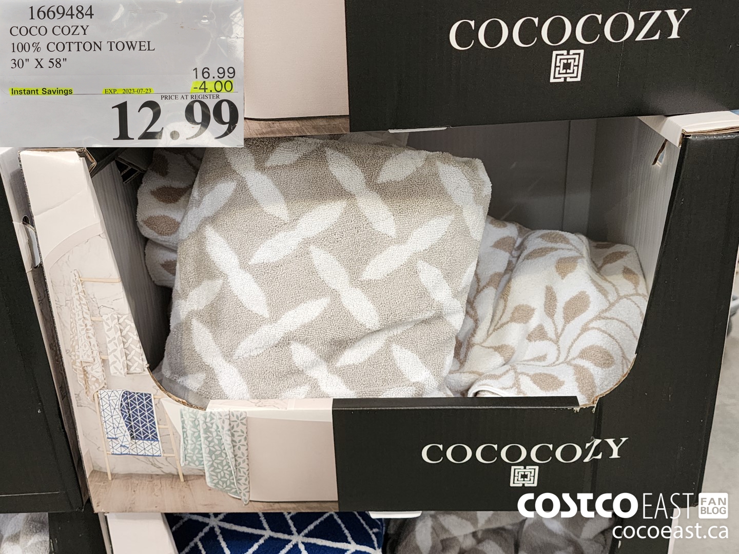 1669484 COCO COZY 100% COTTON TOWEL 30