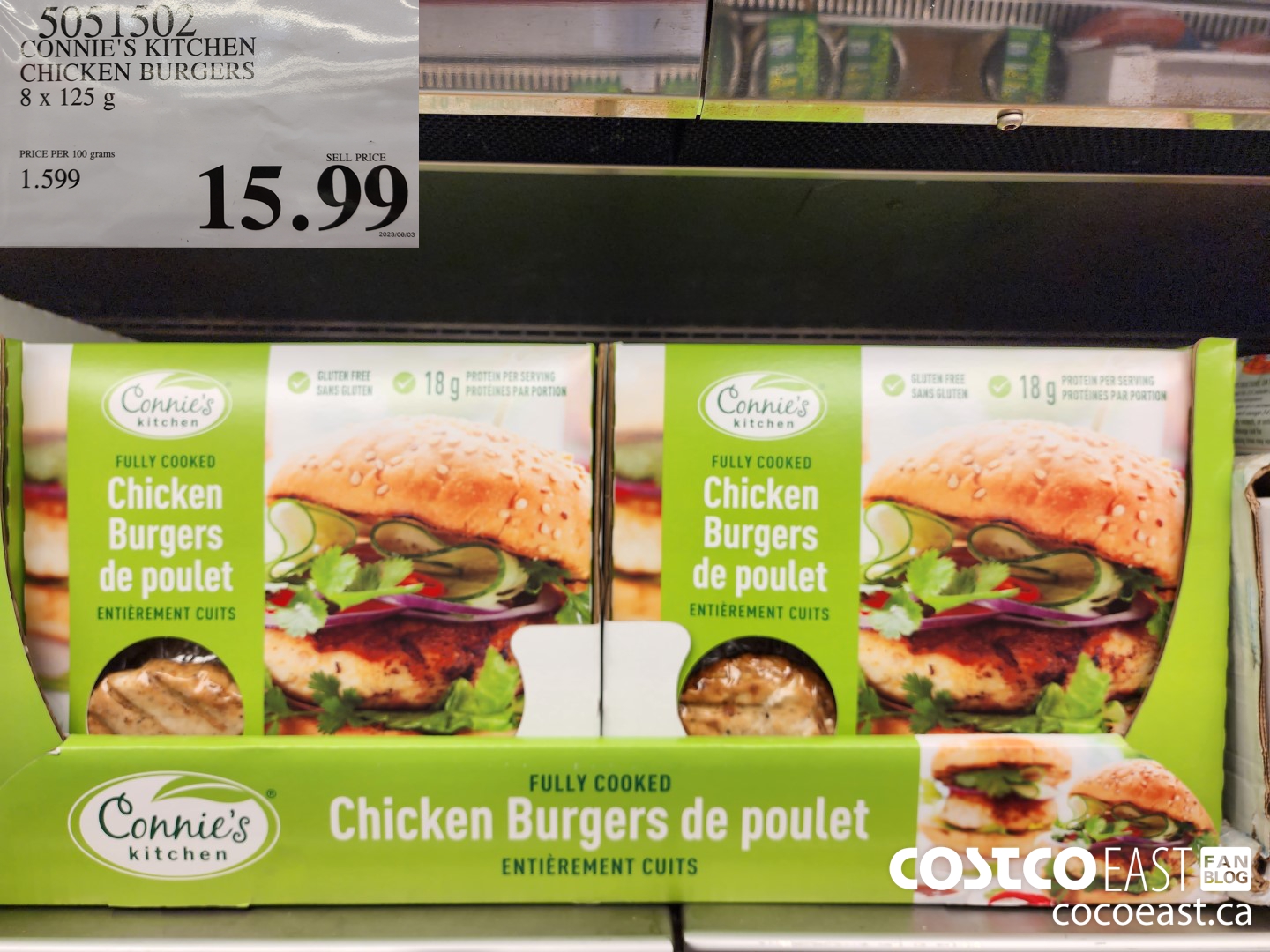 5051502 CONNIE'S KITCHEN CHICKEN BURGERS 8 X 125 G $15.99