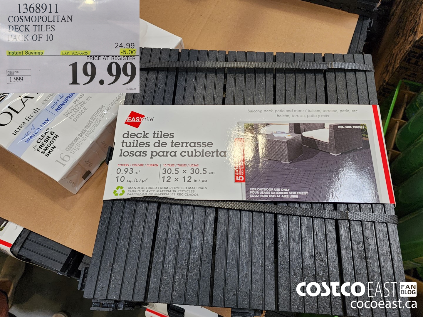 1368911 COSMOPOLITAN DECK TILES PACK OF 10 ($5.00 INSTANT SAVINGS EXPIRES ON 2023-06-25) $19.99