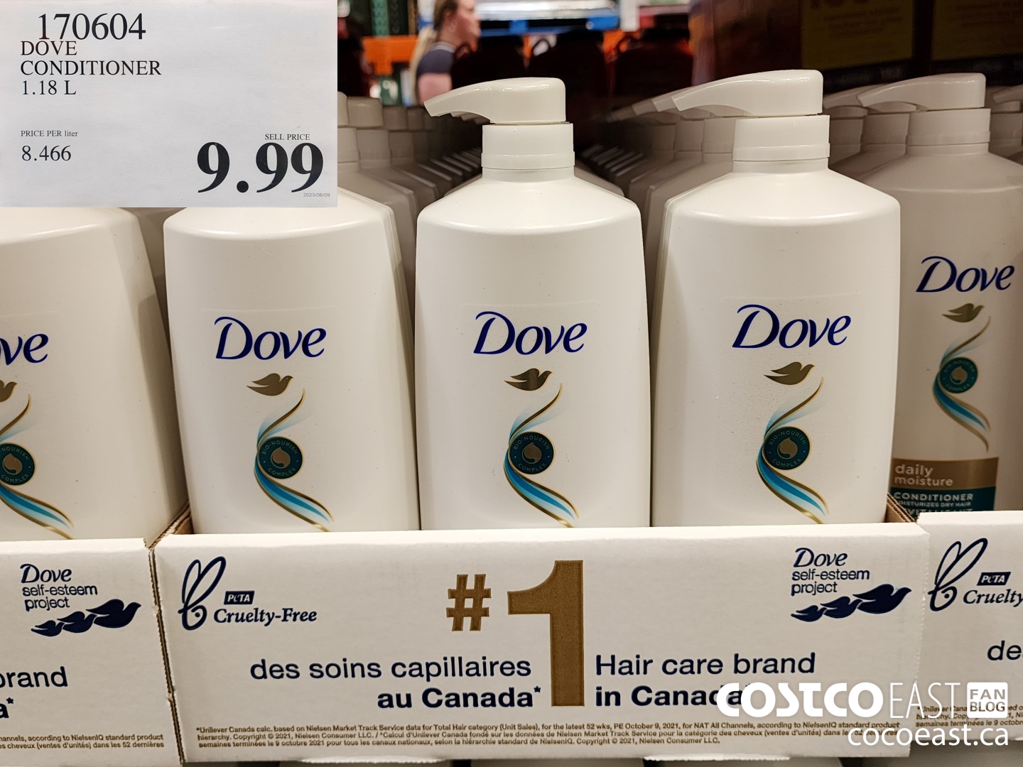 170604 DOVE CONDITIONER 1.18L $9.99
