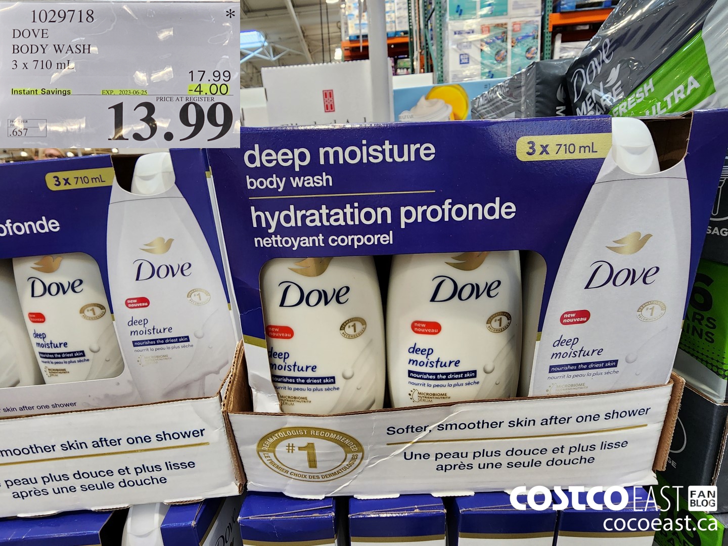 1029718 DOVE DEEP MOISTURE BODYWASH 3 x 710 mL ($4.00 INSTANT SAVINGS EXPIRES ON 2023-06-25) $13.99