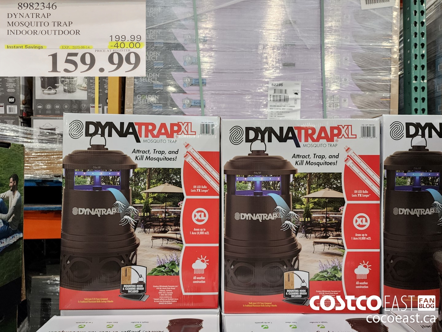 8982346 DYNATRAP MOSQUITO TRAP INDOOR/OUTDOOR ($40.00 INSTANT SAVINGS EXPIRES ON 2023-06-14) $159.99