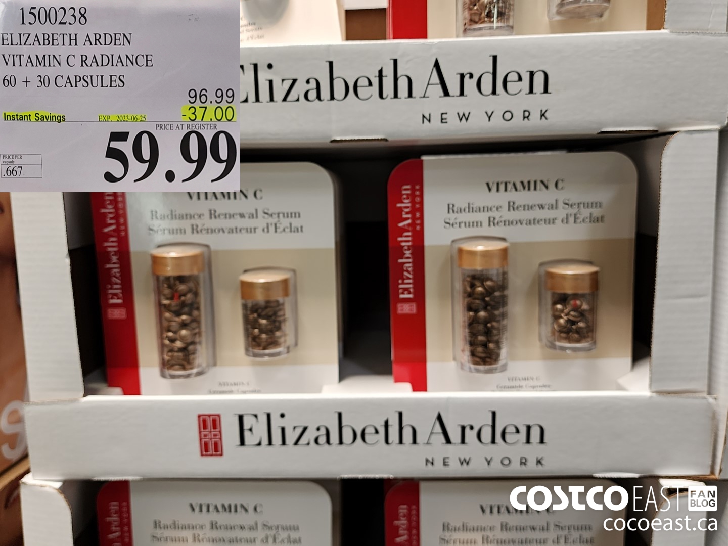 1500238 ELIZABETH ARDEN VITAMIN C RADIANCE 60 + 30 CAPSULES ($37.00 INSTANT SAVINGS EXPIRES ON 2023-06-25) $59.99