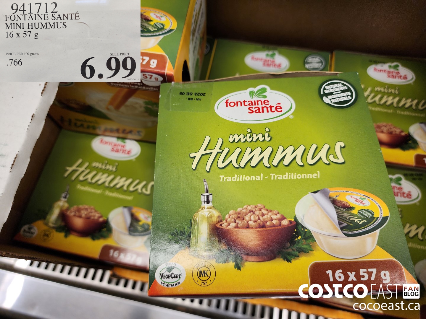 941712 FONTAINE SANTE MINI HUMMUS 16 X 57 G $6.99