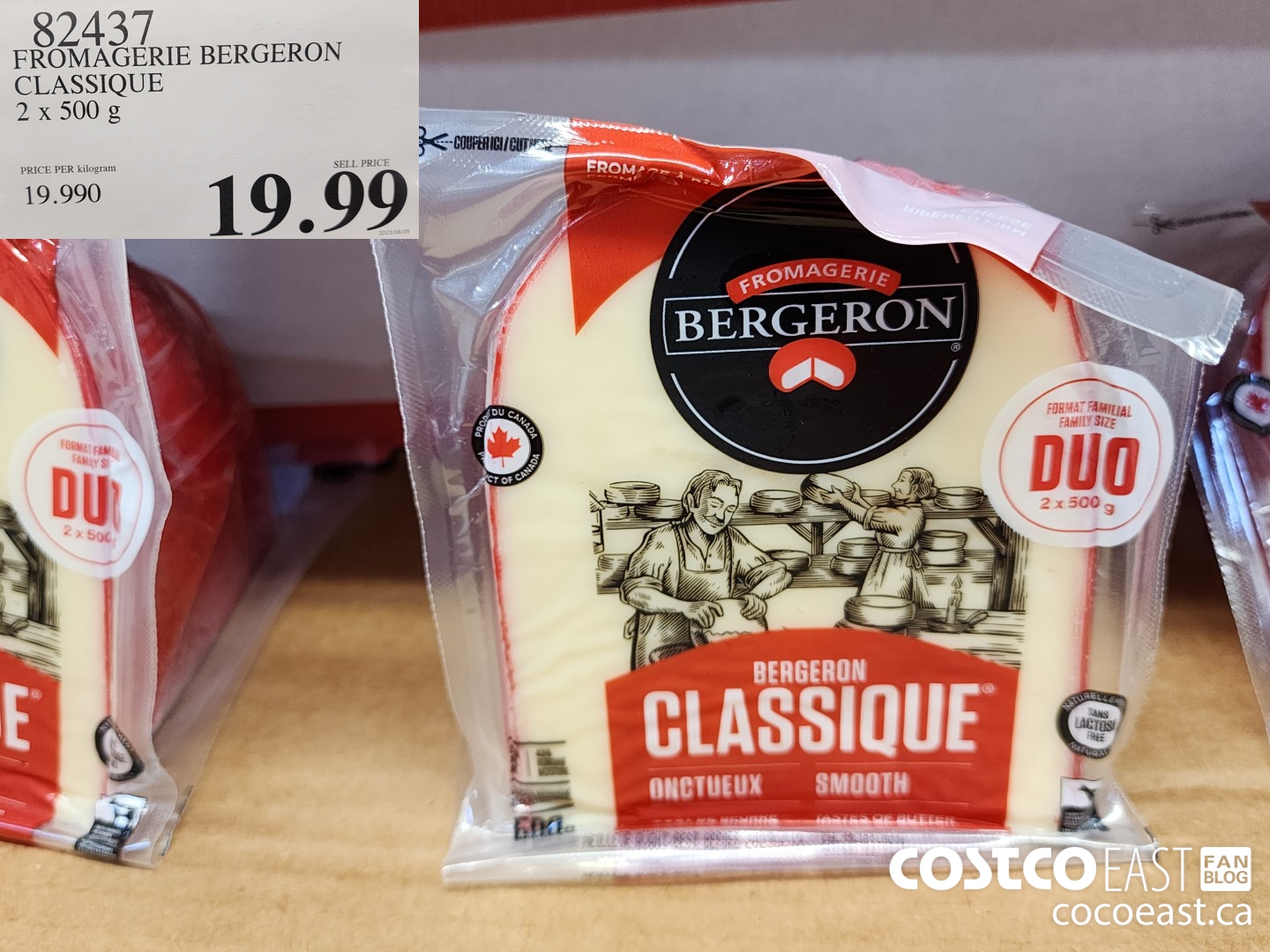 82437 FROMAGERIE BERGERON CLASSIC 2 x 500 g $19.99