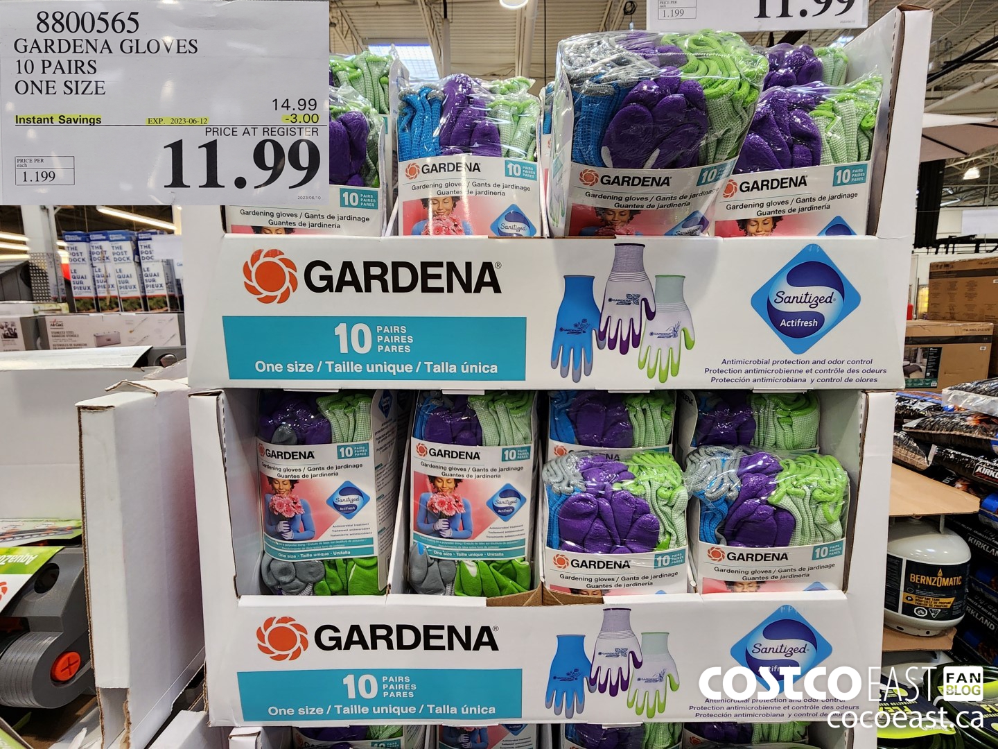 8800565 GARDENA GLOVES 10 PAIRS ONE SIZE ($3.00 INSTANT SAVINGS EXPIRES ON 2023-06-12) $11.99