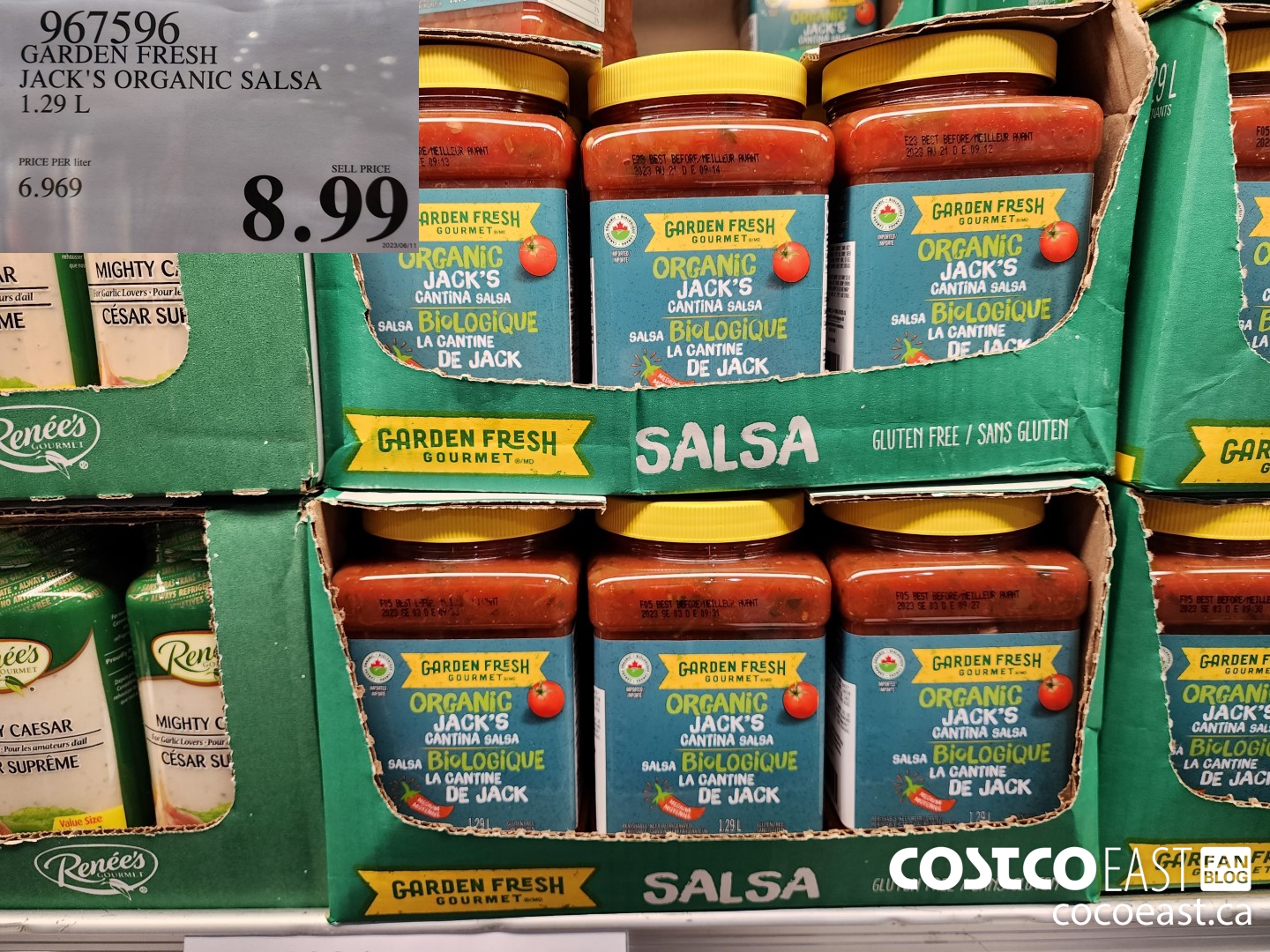 967596 GARDEN FRESH JACKS ORGANIC SALSA 1.29 L $8.99