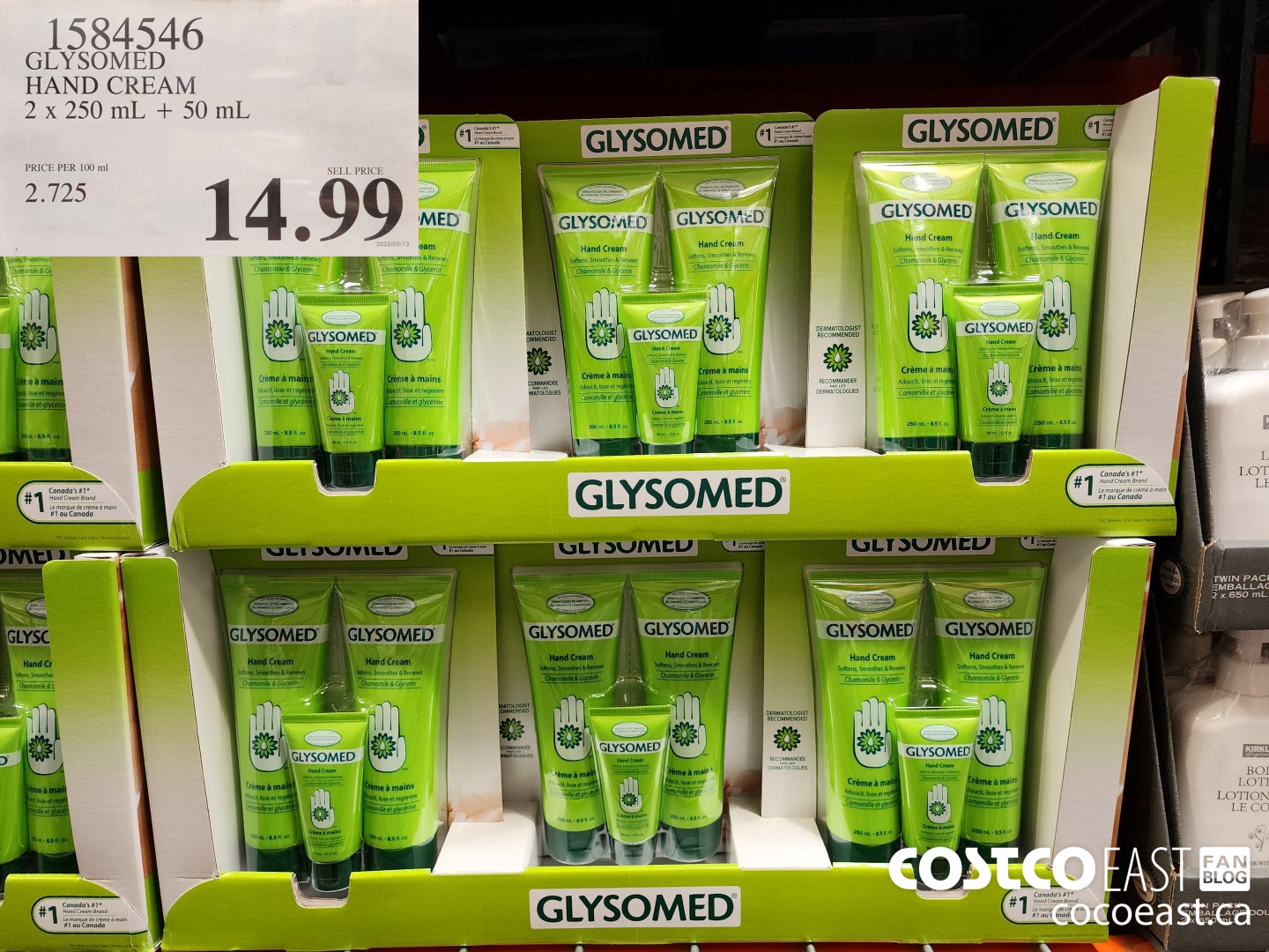 1584546 GLYSOMED HAND CREAM 2x 250 mL + 50 mL $14.99