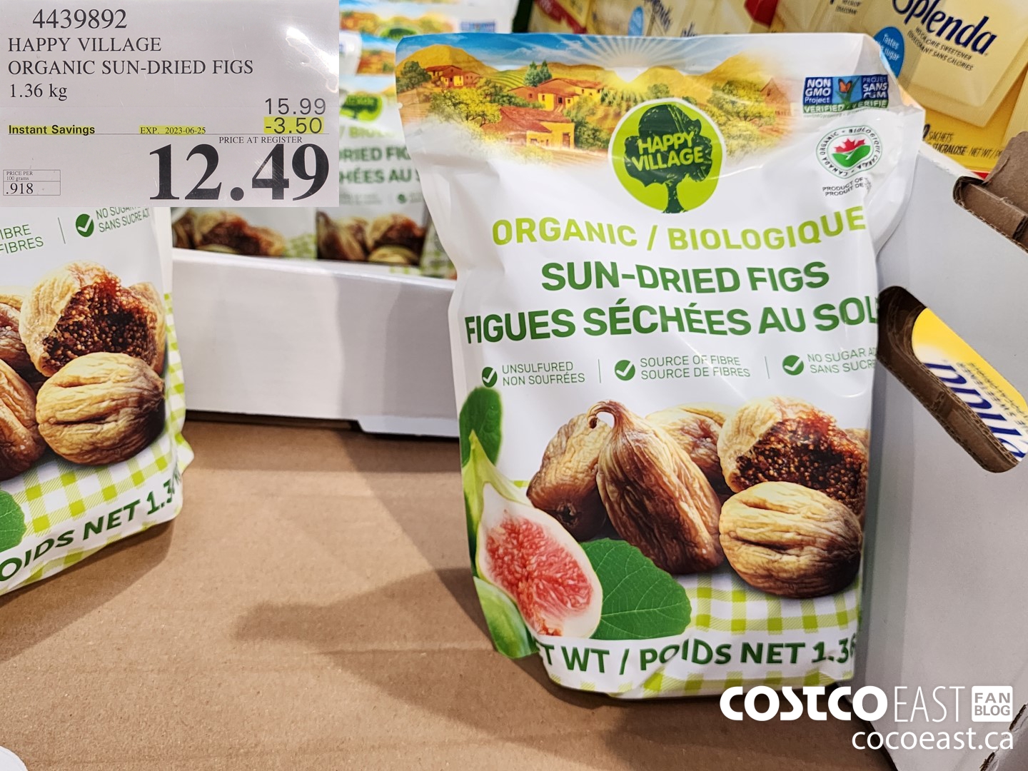 4439892 HAPPY VILLAGE ORGANIC SUN-DRIED FIGS 1.36 kg ($3.50 INSTANT SAVINGS EXPIRES ON 2023-06-25) $12.49