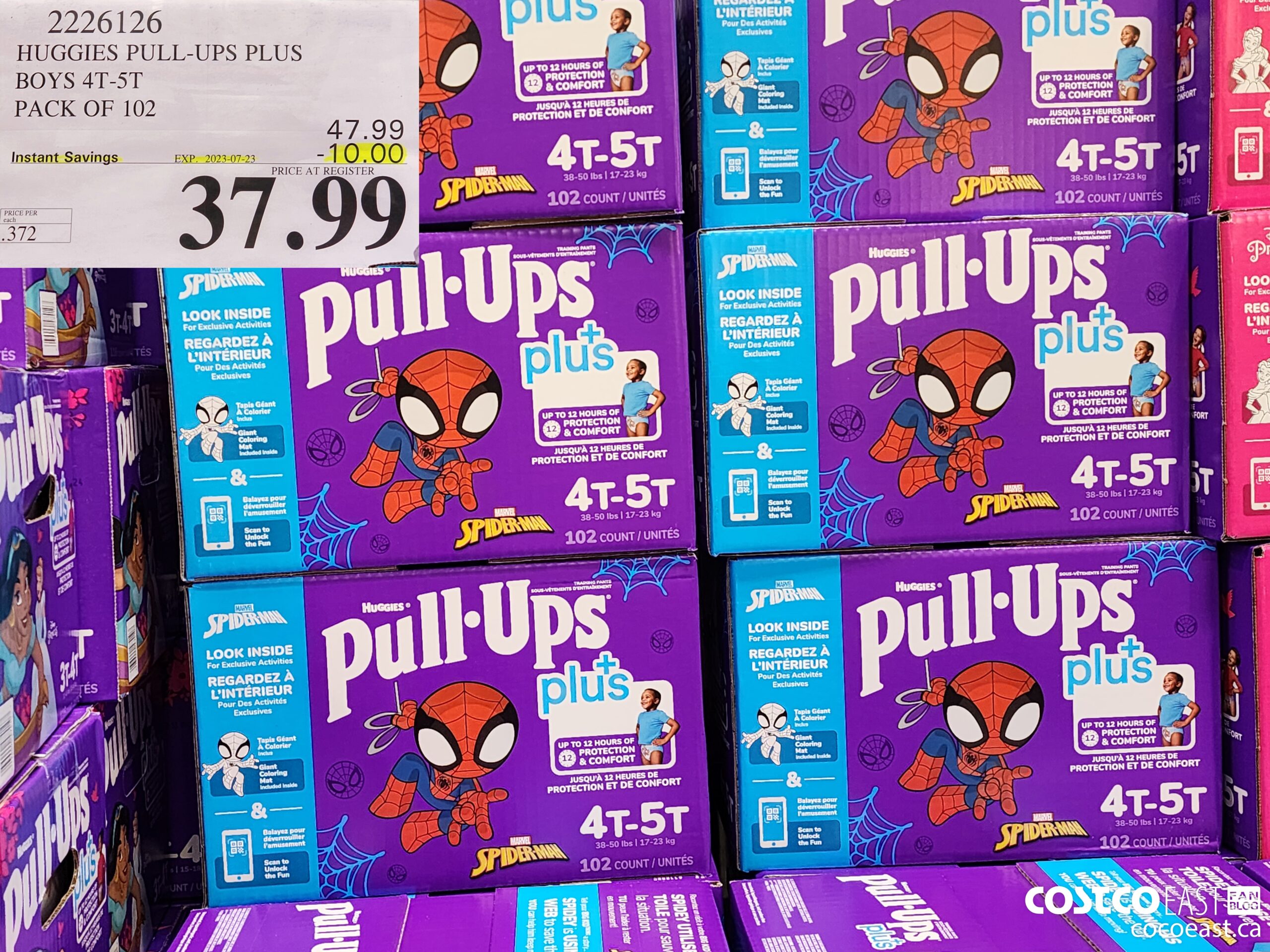 2226126 huggies pull ups plus boys 4t 5t pack of 102 9 50 instant savings  expires on 2021 09 19 36 49 - Costco East Fan Blog