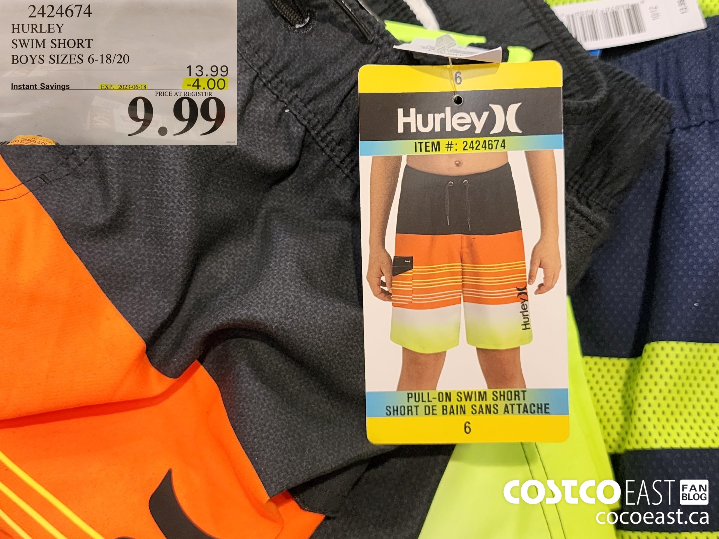 2424674 HURLEY SWIM SHORT BOYS SIZES 6-18/20 ($4.00 INSTANT SAVINGS EXPIRES ON 2023-06-18) $9.99