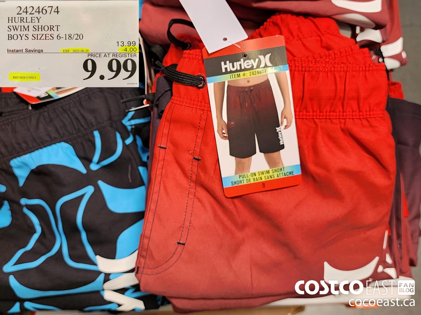 2424674 HURLEY SWIM SHORT BOYS SIZES 6-18/20 ($4.00 INSTANT SAVINGS EXPIRES ON 2023-06-25) $9.99