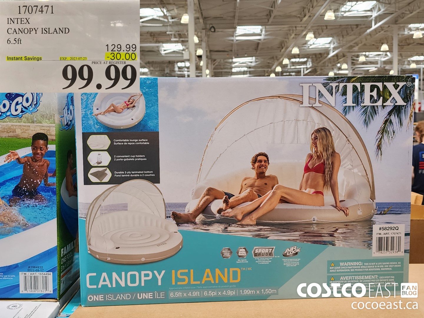 1707471 INTEX CANOPY ISLAND 6.5 FT ($30.00 INSTANT SAVINGS EXPIRES ON 2023-07-23) $99.99