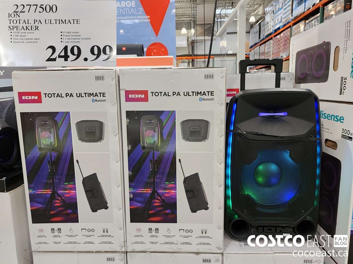 2277500 ION TOTAL PA ULTIMATE SPEAKER $249.99