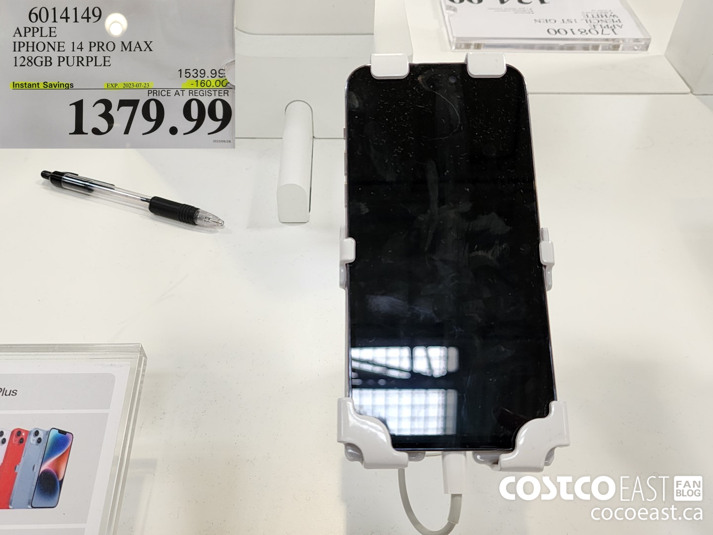 6014149 IPHONE 14 PRO MAX 128GB PURPLE ($160.00 INSTANT SAVINGS EXPIRES ON 2023-07-23) $1379.99