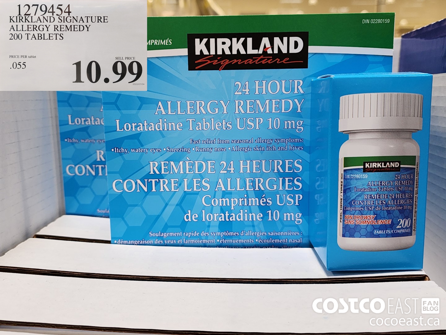 1279454 KIRKLAND SIGNATURE ALLERGY REMEDY 200 TABLETS $10.99