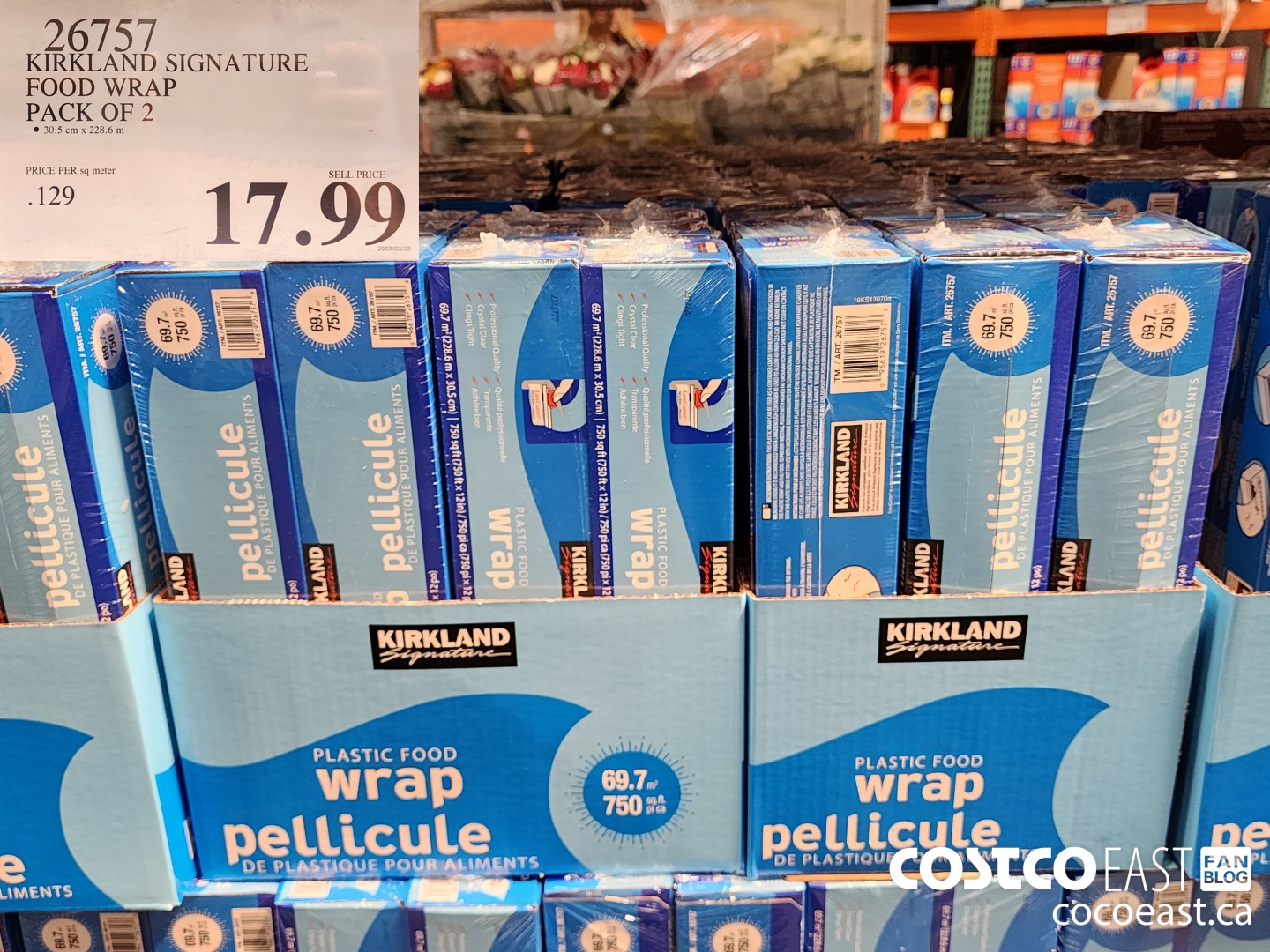 26757 KIRKLAND SIGNATURE FOOD WRAP PACK OF 2 $17.99