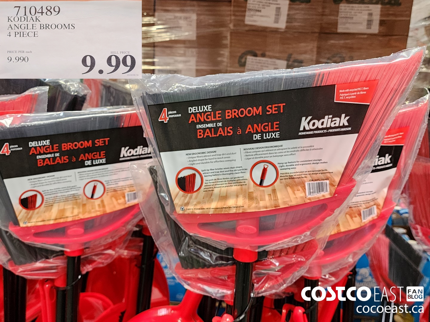 710489 KODIAK ANGLE BROOMS 4 PIECE $9.99