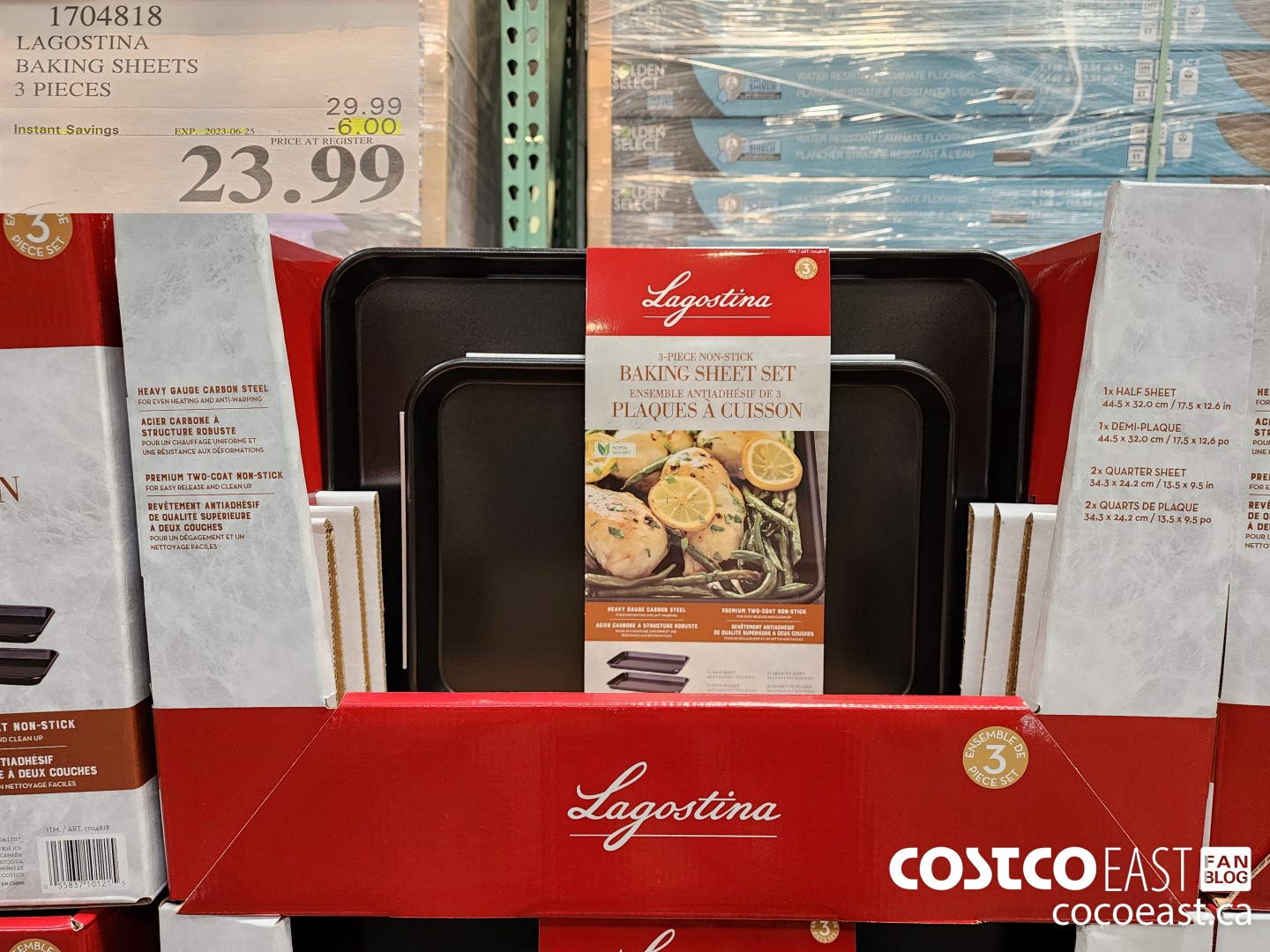 1704818 LAGOSTINA BAKING SHEETS ($6.00 INSTANT SAVINGS EXPIRES ON 2023-06-25) $23.99