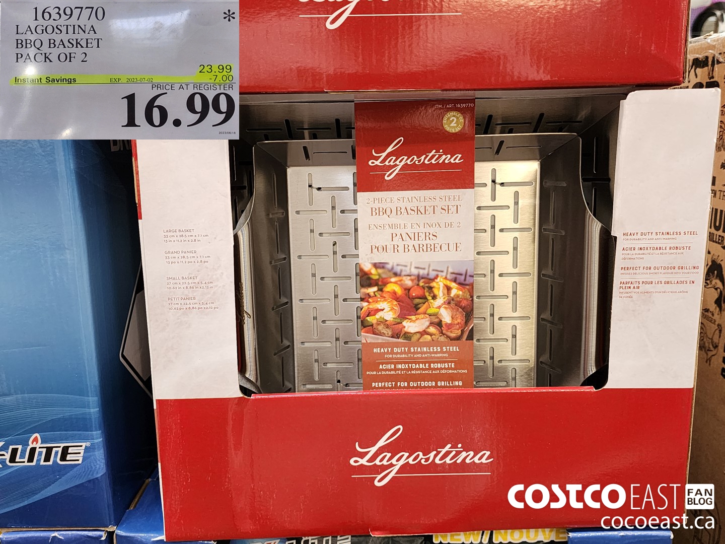 1639770 LAGOSTINA BBO BASKET PACK OF 2 ($7.00 INSTANT SAVINGS EXPIRES ON 2023-07-02) $16.99