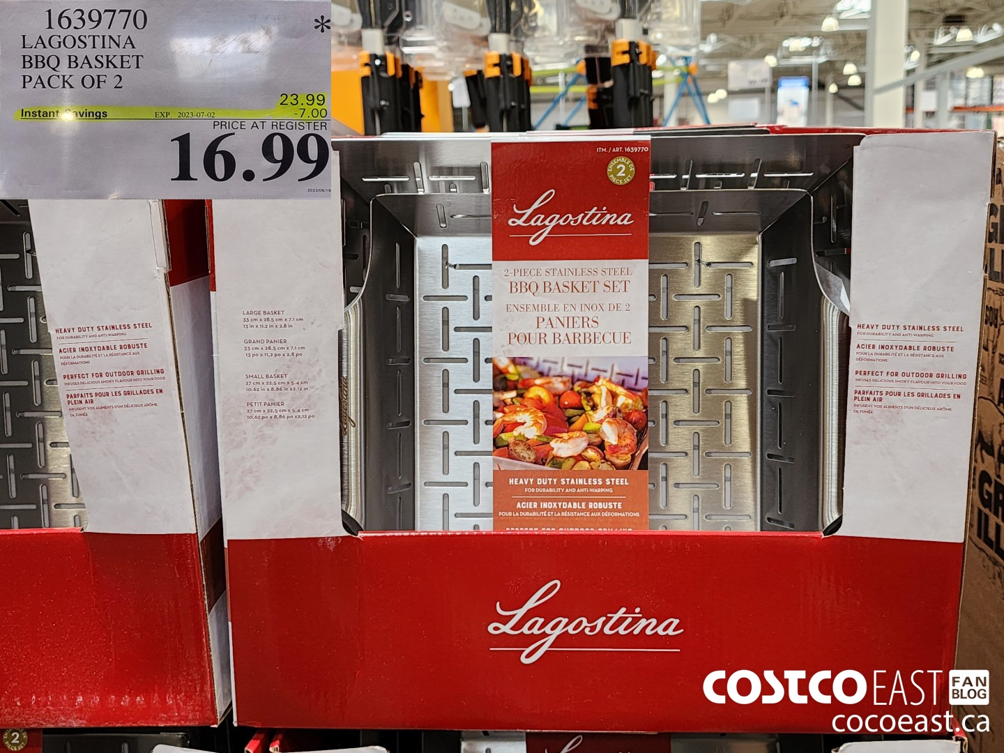 1639770 LAGOSTINA BBO BASKET PACK OF 2 ($7.00 INSTANT SAVINGS EXPIRES ON 2023-07-02) $16.99