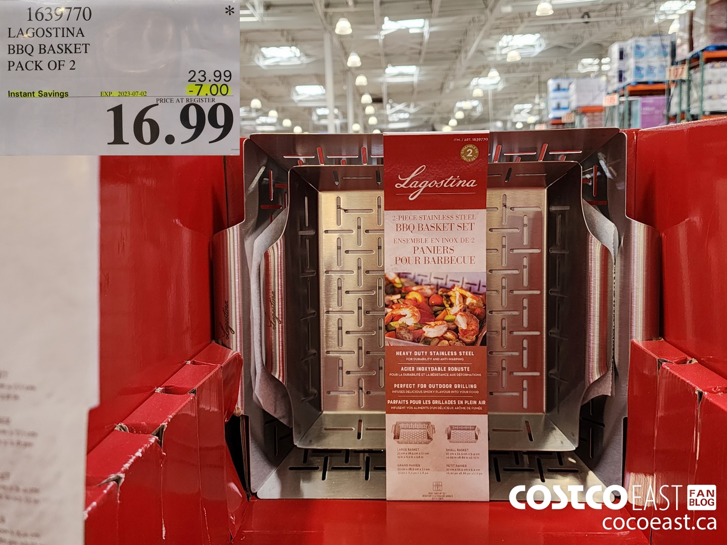 1639770 LAGOSTINA BBO BASKET PACK OF 2 ($7.00 INSTANT SAVINGS EXPIRES ON 2023-07-02) $16.99