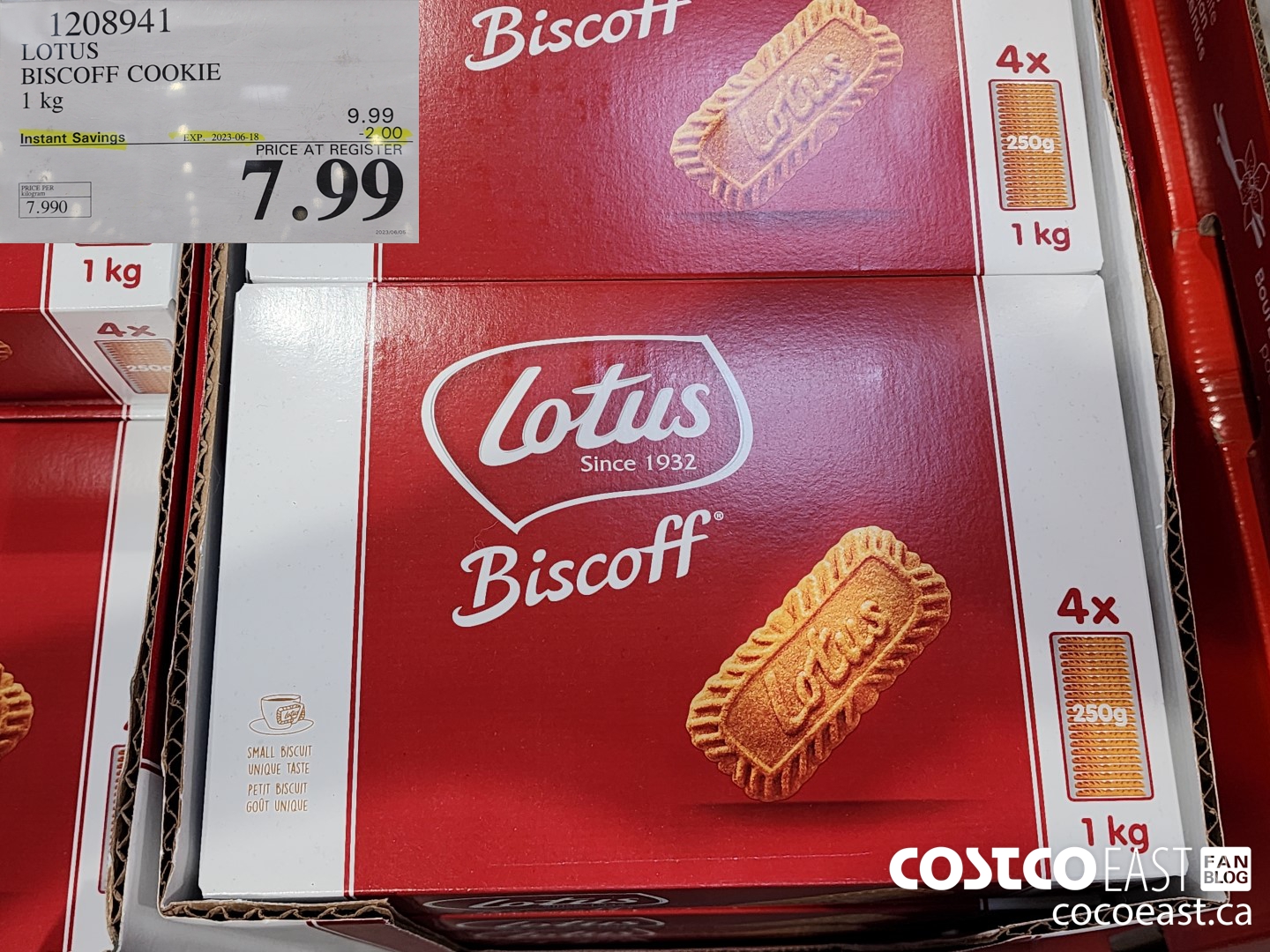 1208941 LOTUS BISCOFF CARAMELISED BISCUIT 1KG ($2.00 INSTANT SAVINGS EXPIRES ON 2023-06-18) $7.99