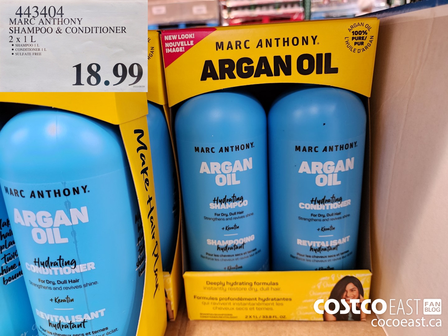 443404 MARC ANTHONY SHAMPOO & CONDITIONER 2 X 1L $18.99