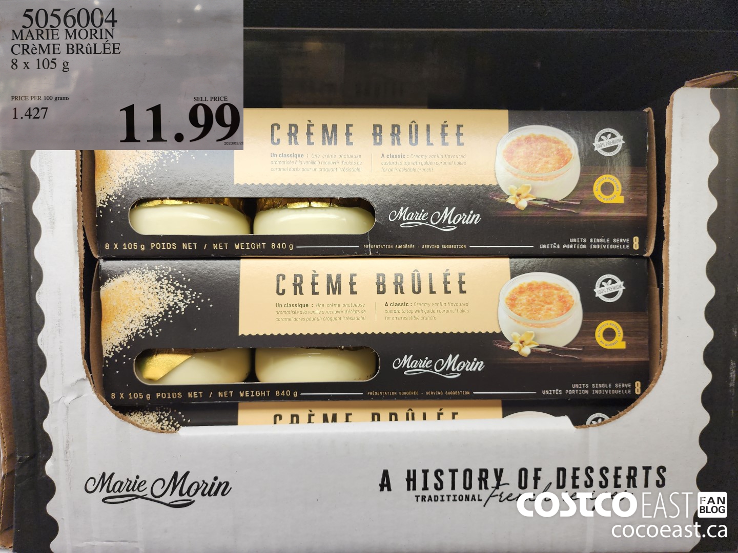 5056004 MARIE MORIN CReME BRGLEE 8 x 105 g $11.99