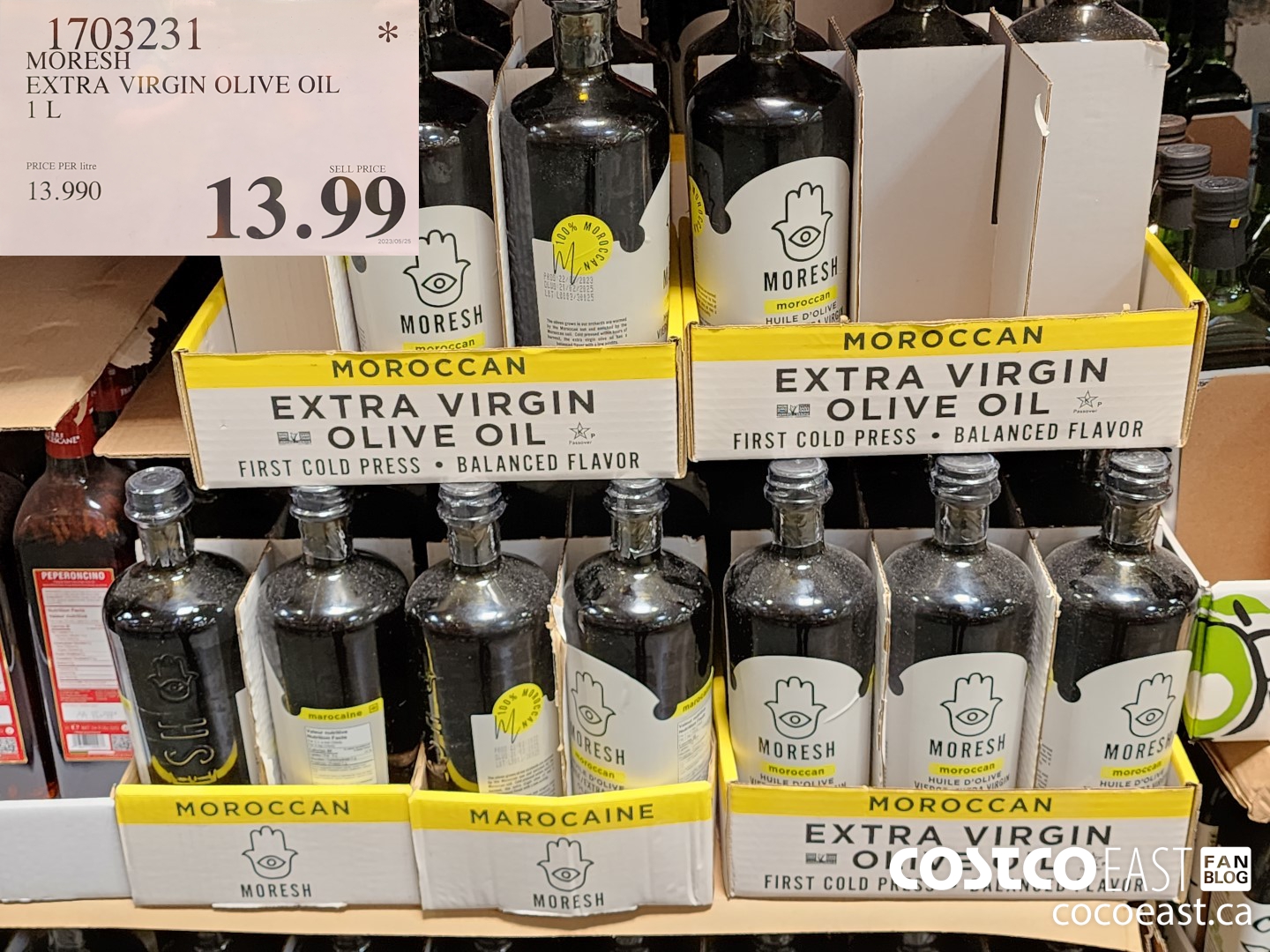 1703231 MORESH EXTRA VIRGIN OLIVE OIL 1 L $13.99
