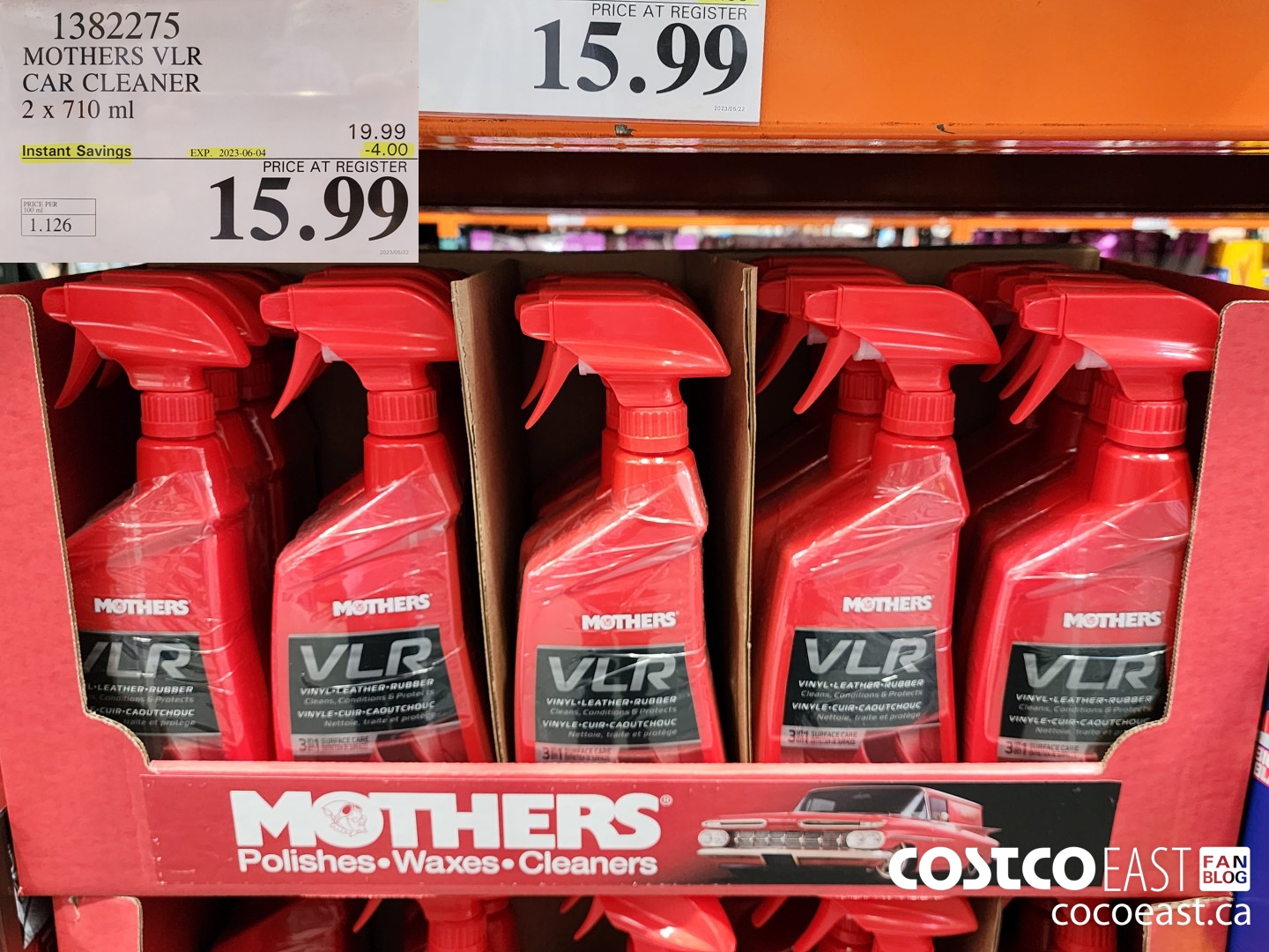 1382275 MOTHERS VLR CAR CLEANER 2 X 710 ML 3 00 INSTANT SAVINGS EXPIRES ON  2022 06 12 11 99 - Costco East Fan Blog