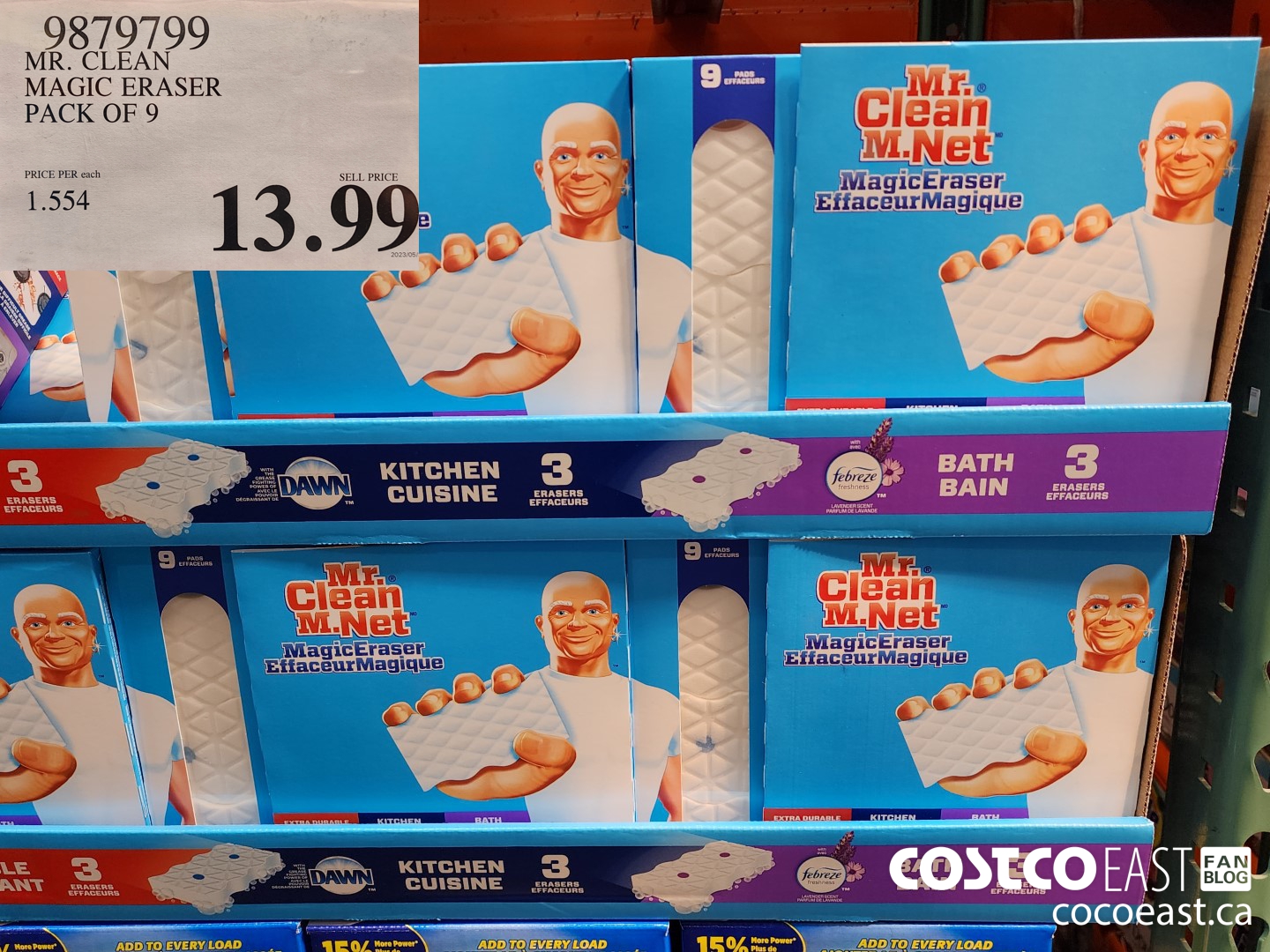 9879799 MR. CLEAN MAGIC ERASER pack of 9 $13.99