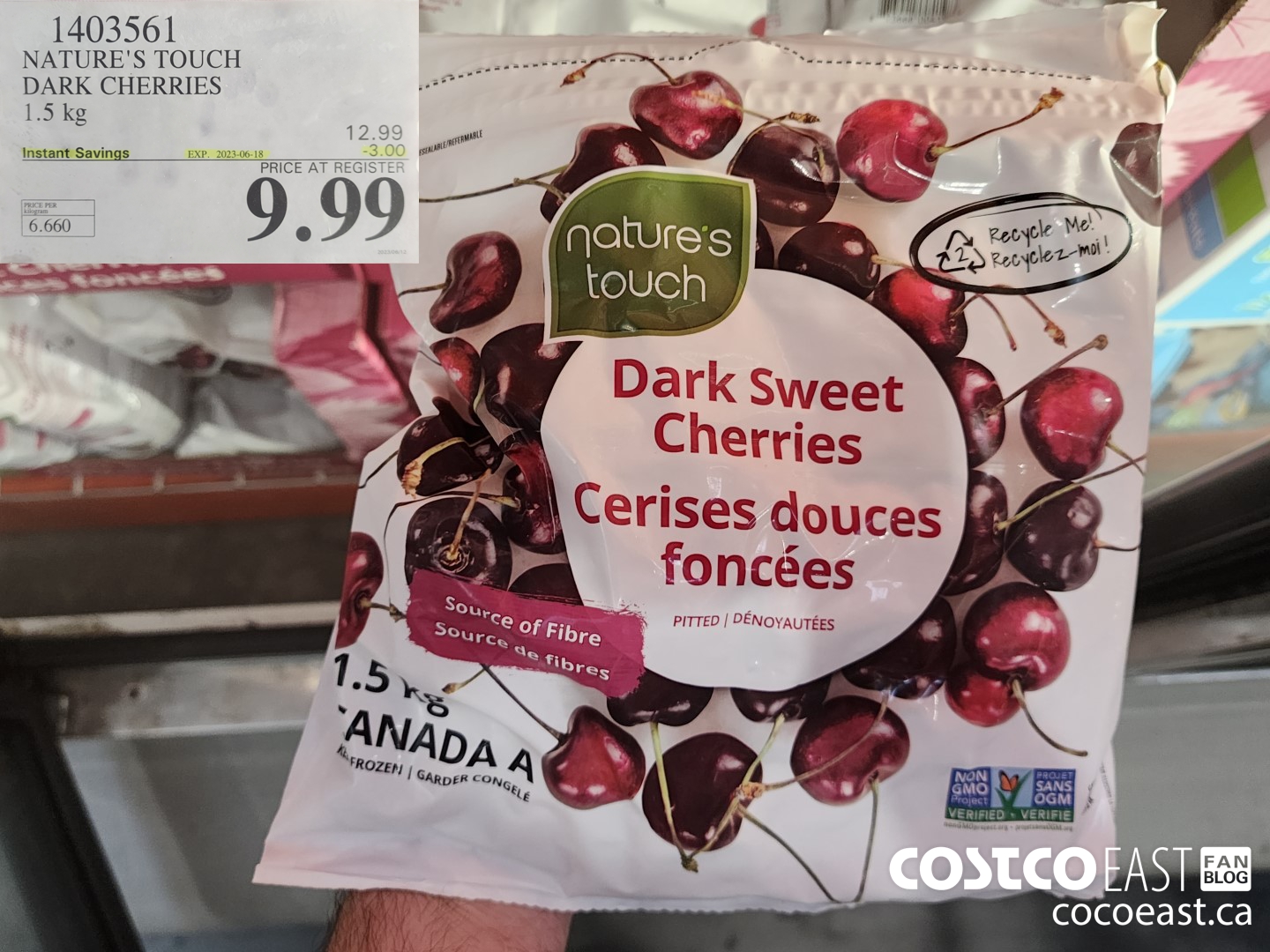 1403561 NATURE'S TOUCH DARK CHERRIES 1.5 kg ($3.00 INSTANT SAVINGS EXPIRES ON 2023-06-18) $9.99
