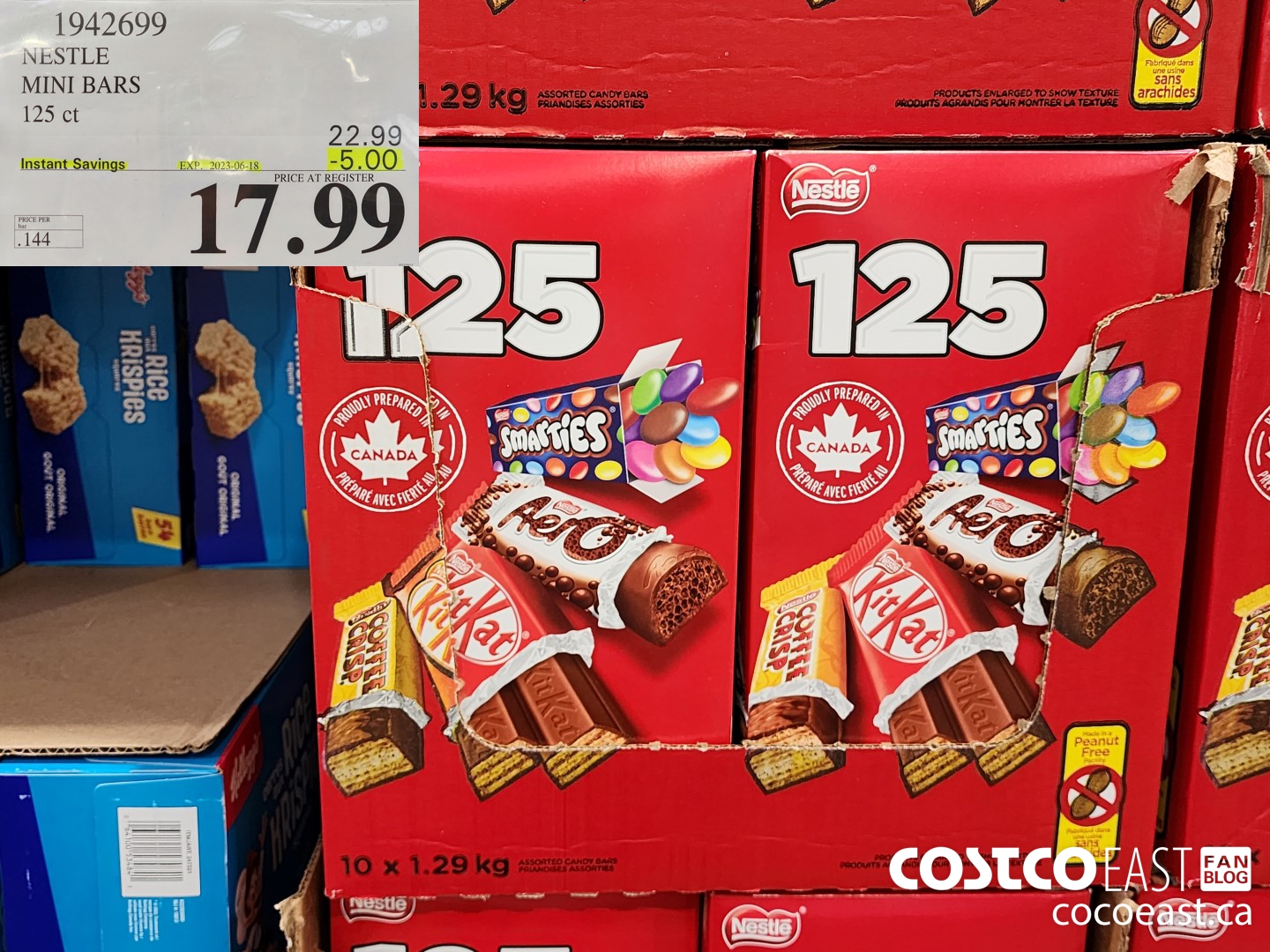 1942699 NESTLE MINI BARS 125 CT ($5.00 INSTANT SAVINGS EXPIRES ON 2023-06-18) $27.99