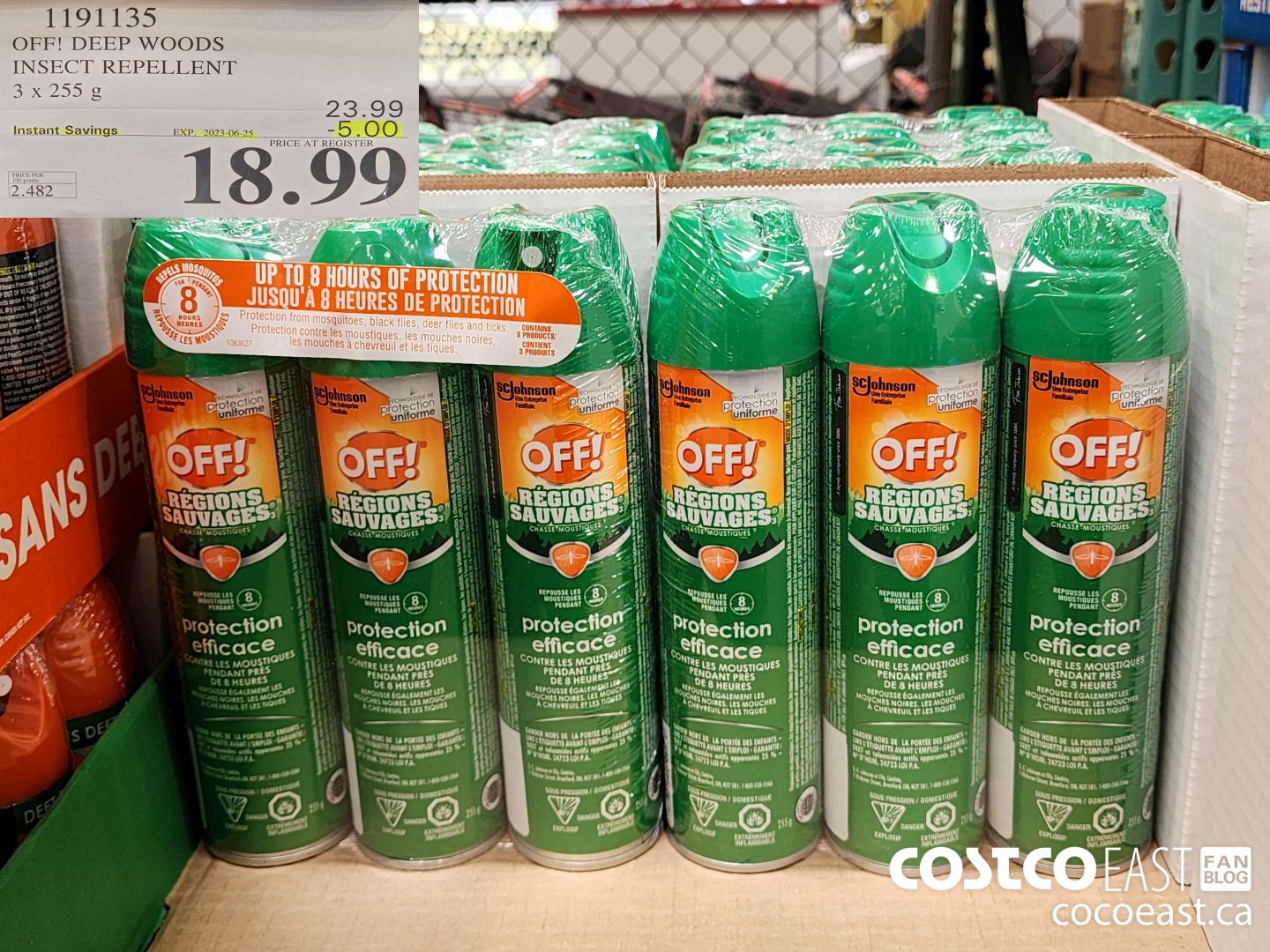 1191135 OFF! DEEP WOODS INSECT REPELLENT 3 X 255 G ($5.00 INSTANT SAVINGS EXPIRES ON 2023-06-25) $18.99