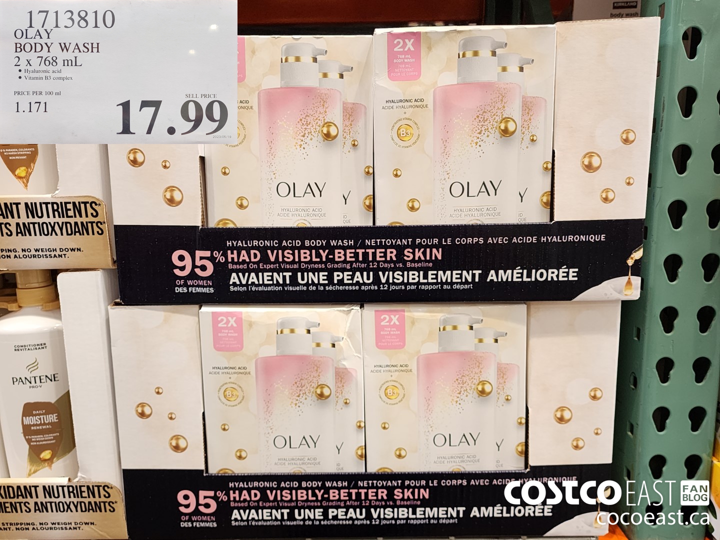 1713810 OLAY BODY WASH 2 x 768 mL $17.99