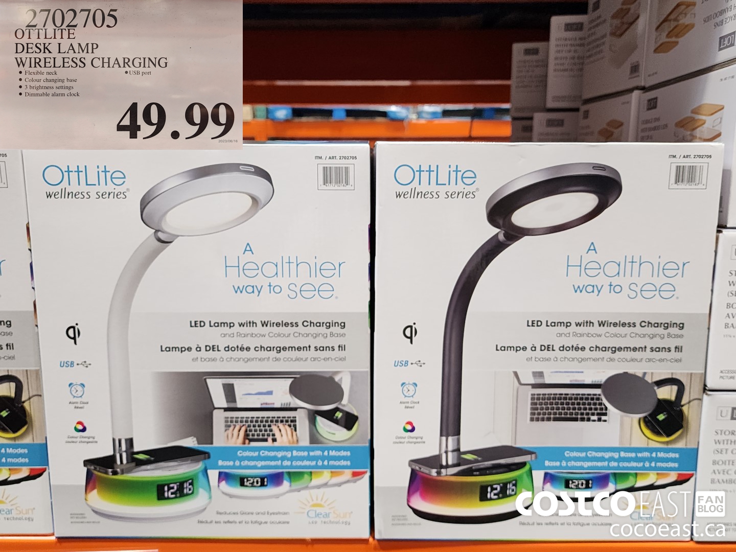 2702705 OTTLITE DESK LAMP WIRELESS CHARGING $49.99