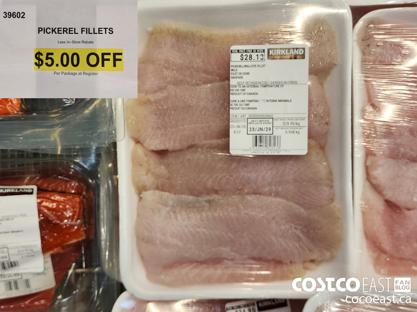 39602 PICKEREL FILLETS ($5.00 INSTANT SAVINGS)