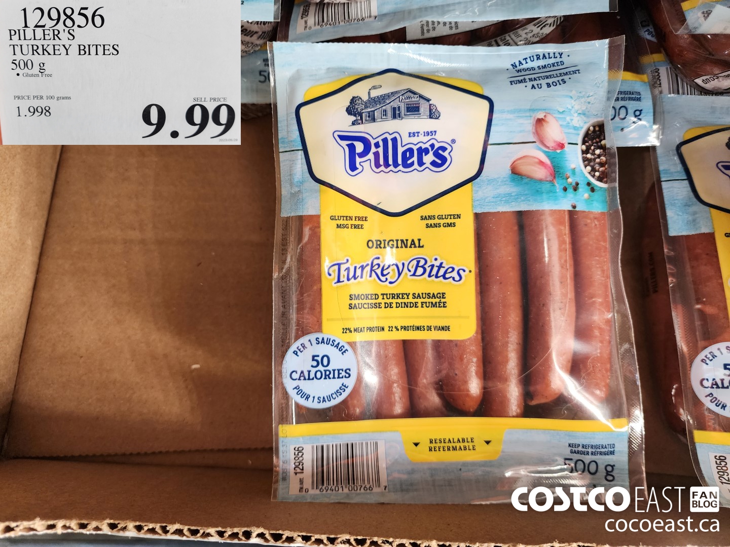 129856 PILLER'S TURKEY BITES 500 G $9.99