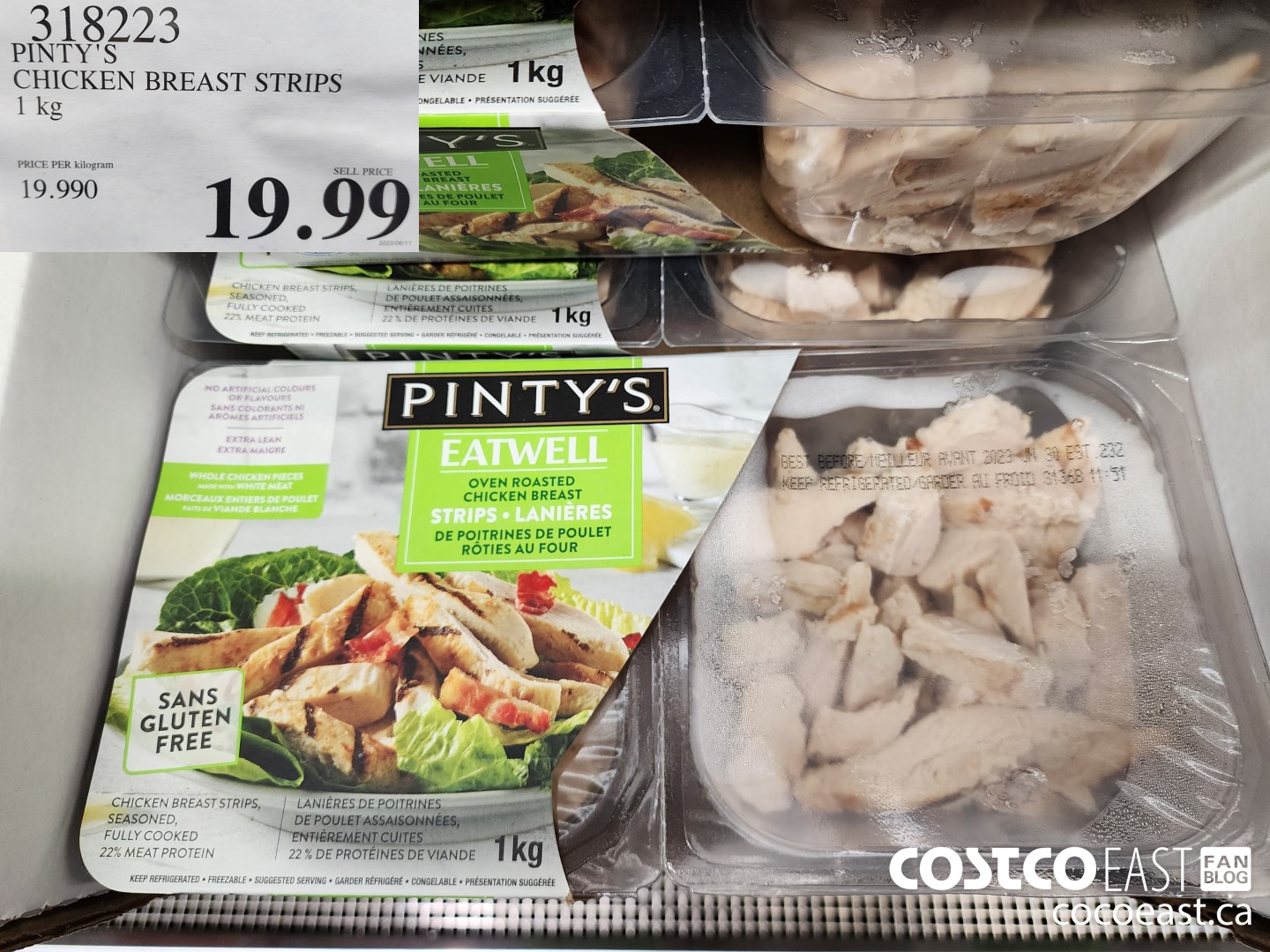 318223 PINTY'S CHICKEN BREAST STRIPS 1kg $19.99