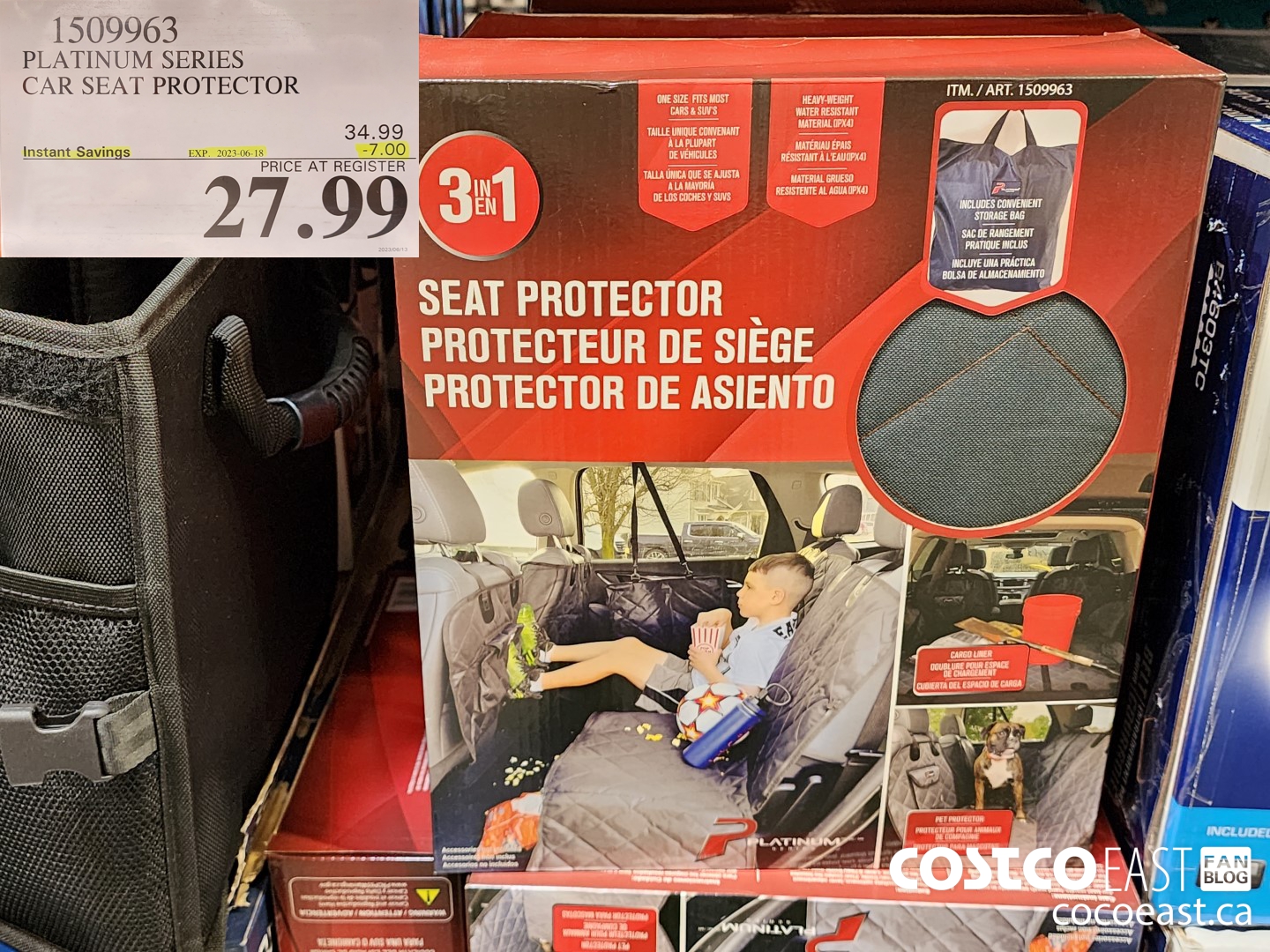 1509963 PLATINUM SERIES CAR SEAT PROTECTOR ($7.00 INSTANT SAVINGS EXPIRES ON 2023-06-18) $27.99