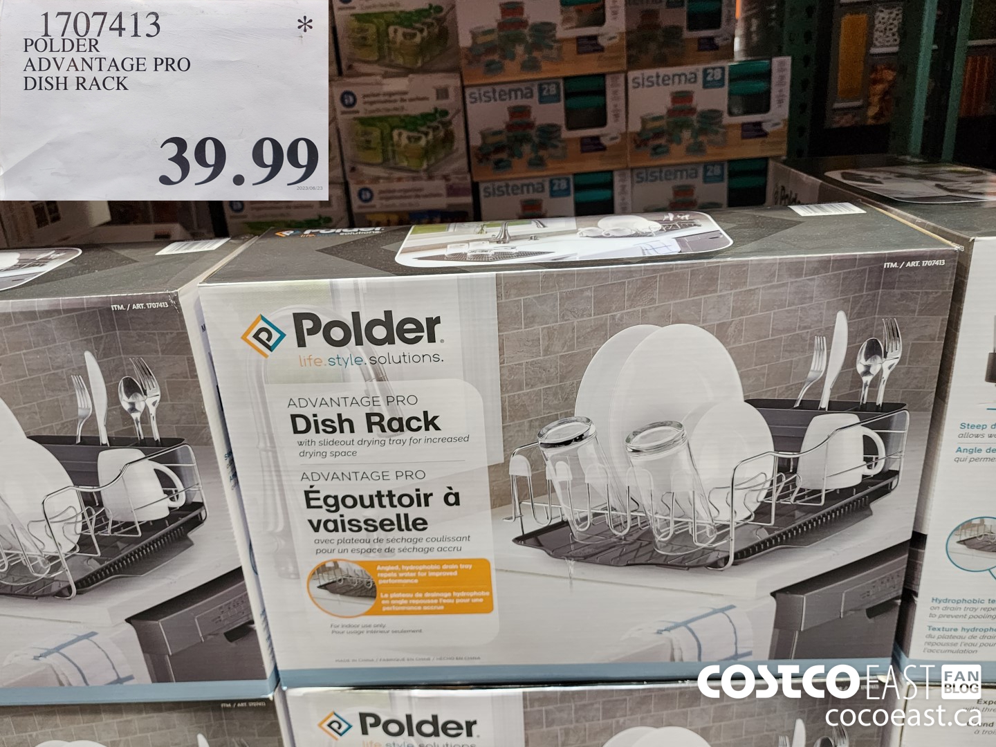 1707413 POLDER ADVANTAGE PRO DISH RACK $39.99