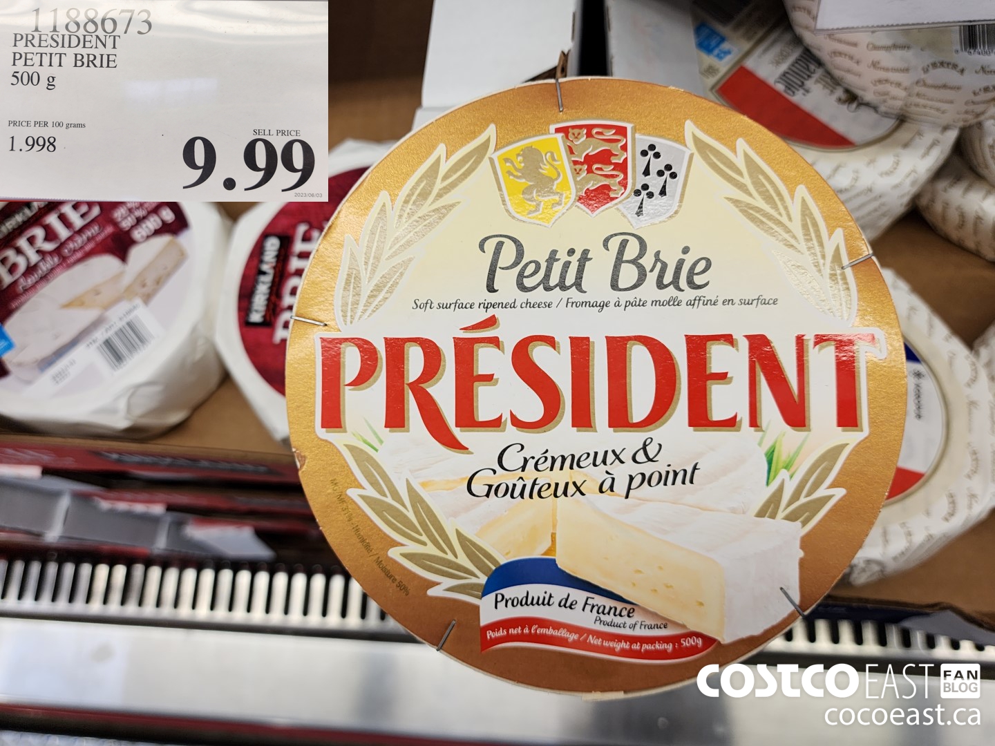 1188673 PRESIDENT PETIT BRIE 500 g $9.99