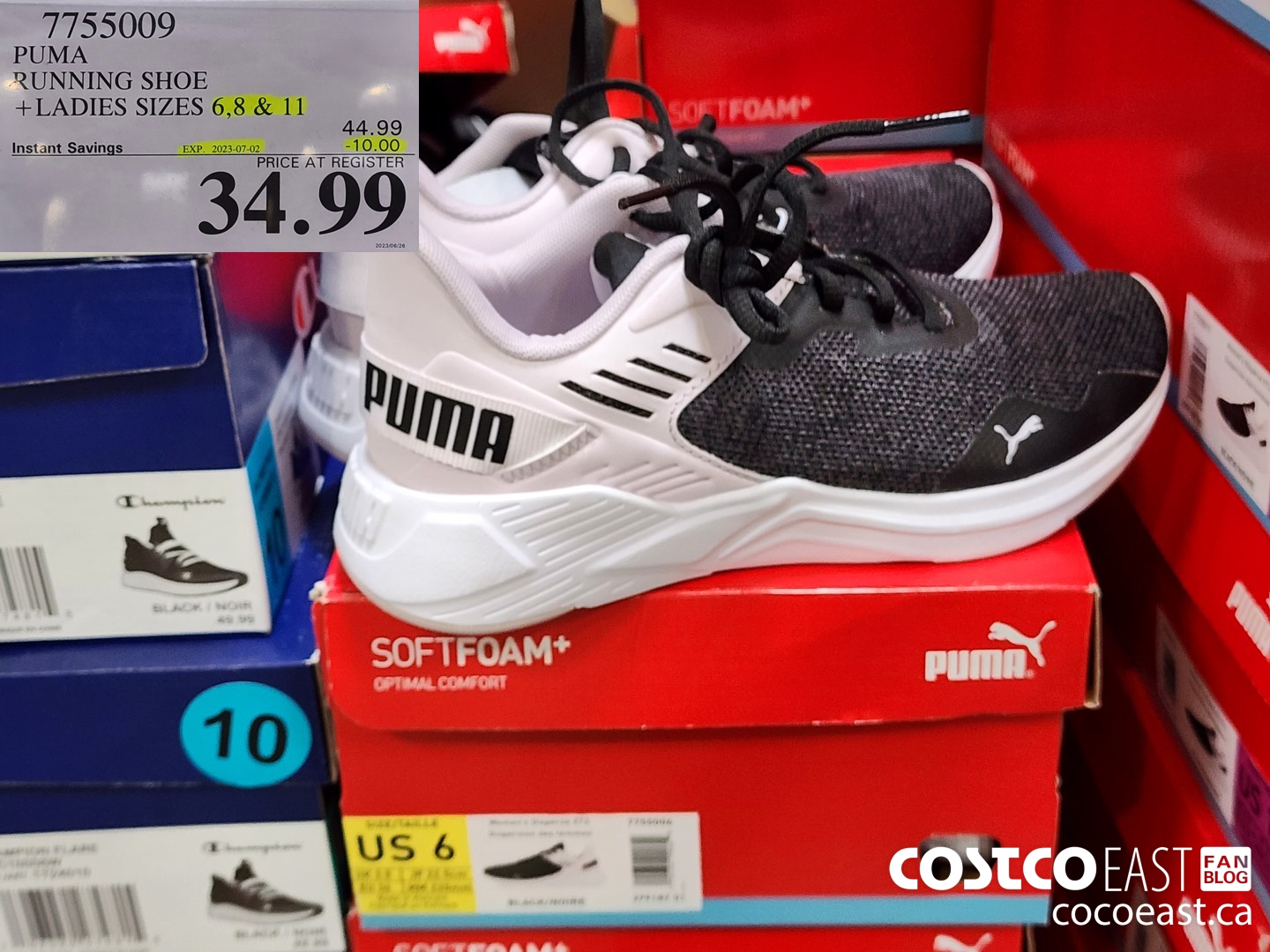 7755009 PUMA RUNNING SHOE +LADIES SIZES 6,8 & 11 ($10.00 INSTANT SAVINGS EXPIRES ON 2023-07-02) $34.99