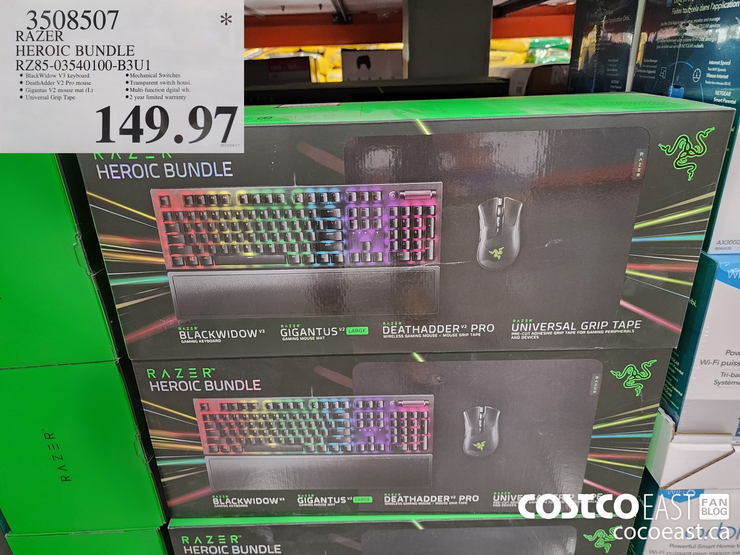 3508507 RAZER - HEROIC BUNDLE RZ85-03540100-B3U1 $149.97