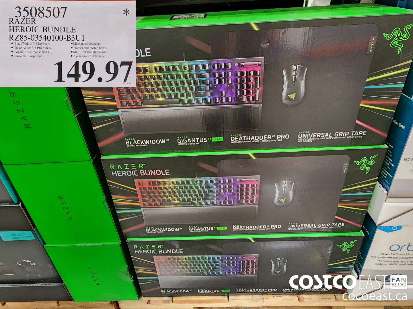 3508507 RAZER - HEROIC BUNDLE RZ85-03540100-B3U1 $149.97