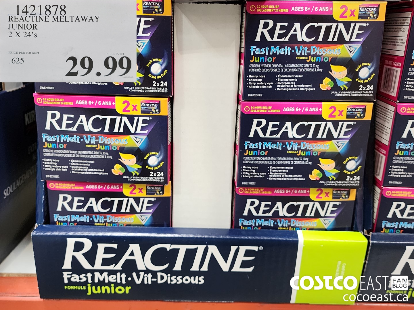 1421878 REACTINE MELTAWAY JUNIOR 2 X 24's $29.99