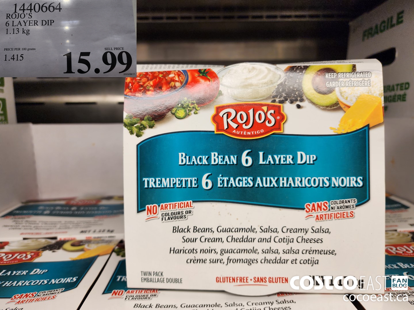 1440664 ROJO'S 6 LAYER DIP 1.13 KG ($4.00 INSTANT SAVINGS EXPIRES ON 2023-02-12) $15.99