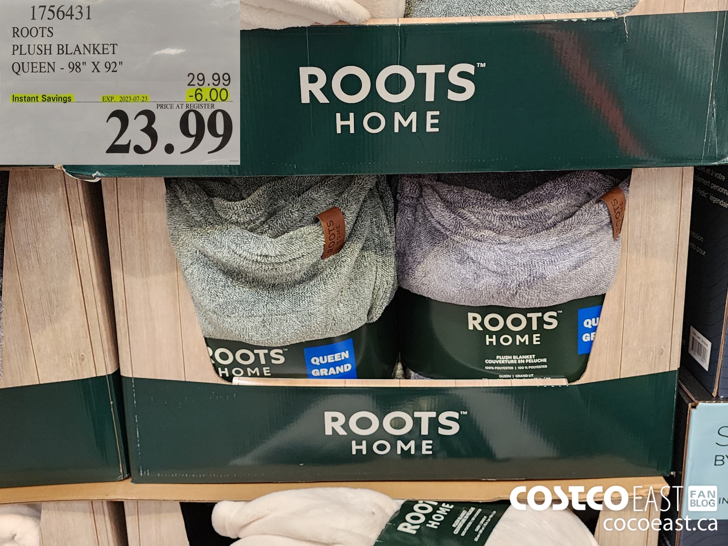 1756431 ROOTS PLUSH BLANKET QUEEN - 98