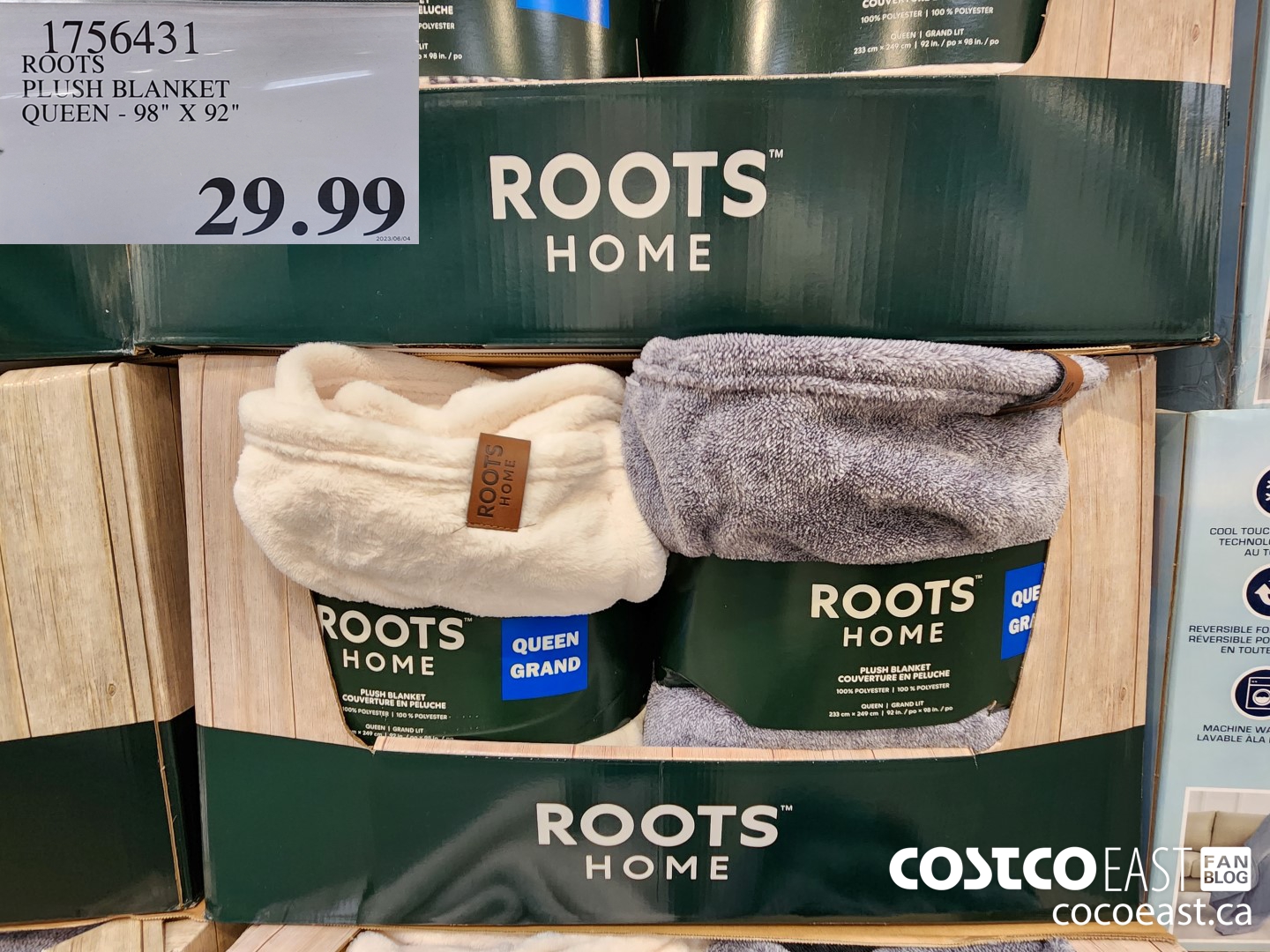 1756431 ROOTS PLUSH BLANKET QUEEN - 98